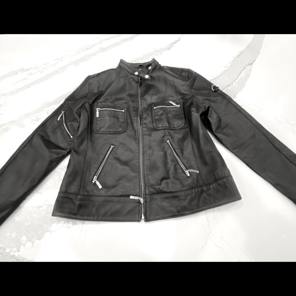 Authentic Leather Moto Jacket - Picture 1 of 8